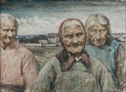 null 147. Victor HAGEMAN (1868 - 1938)

Three characters in the countryside

Oil...