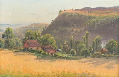 null 158. Gaston ANGLADE (1854-1931)

Saint Denis near Martel-sur-Lot, 1923

Oil...
