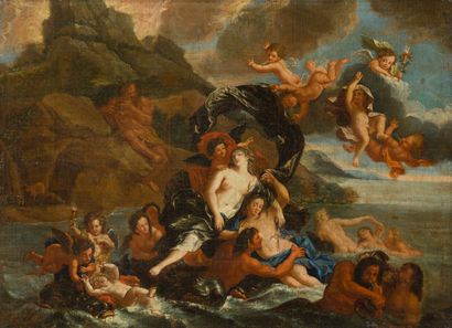 null 138. French school of the XVIIIth

 century

The triumph of Galatea.

Oil on...