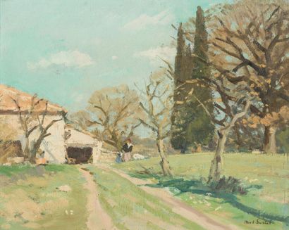 null 161. Paul SURTEL (1893-1985)

Road and house

Oil on panel, signed lower right.

32...