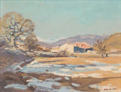null 162. Paul SURTEL (1893-1985)

Farmhouse in a mountain landscape

Oil on panel,...