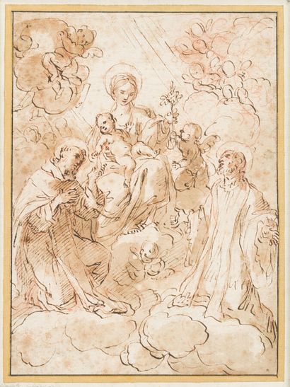 null 125. Giacinto CALANDRUCCI (Palermo, 1646-1707)

 Virgin and Child in glory with...