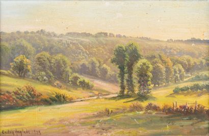 null 159. Gaston ANGLADE (1854-1931)

Landscape of the Creuse,1923

Oil on panel,...