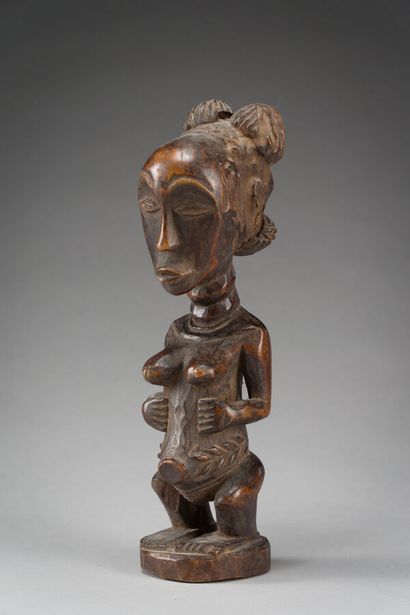 null AFRIQUE

Statuette de femme en bois avec ceinture autour de la taille.

(Accidents,...