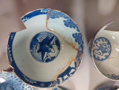 null CHINA

Lot of porcelain shards with blue-white decoration of aquatic plants,...