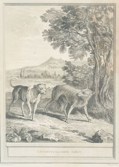 null D'après J.B. OUDRY (1686-1755)

Fables de La Fontaine. 

Suite de 4 reproductions...