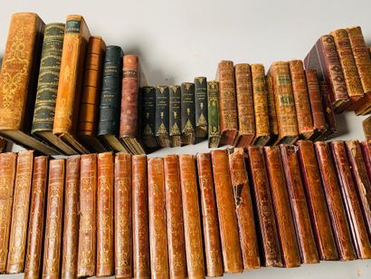 null Lot de livres reliés XVIIIe siècle. Rousseau, Paul et Virginie etc.