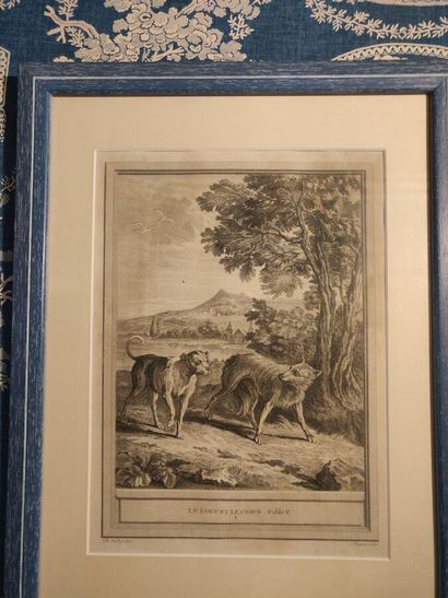 null After J.B. OUDRY (1686-1755)

Fables of La Fontaine. 

Suite of 4 reproductions...