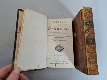 null RACINE, Oeuvres de J. Racine, 2 vol. in-12, Compagnie des Libraires, 1789.