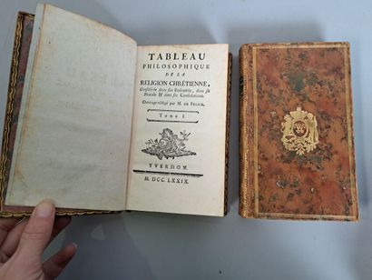 null M. DE FELICE, Tableau philosophique de la religion chrétienne, 2 vol in-8 veau,...