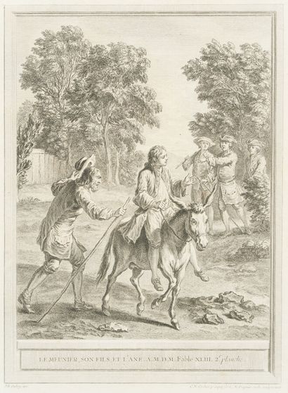 null After J.B. OUDRY (1686-1755)

Fables of La Fontaine. 

Suite of 4 reproductions...