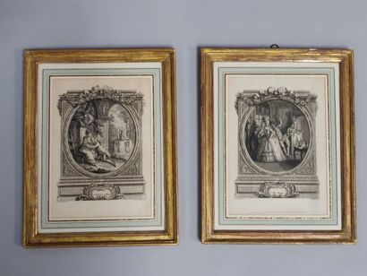 null D'après Claude Louis DESRAIS (1746-1816), gravées par L.S. BERTHET

Le Bal masqué...