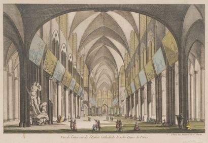null 6. Suite of five optical views
The interior of the library Sainte Geneviève
(30...