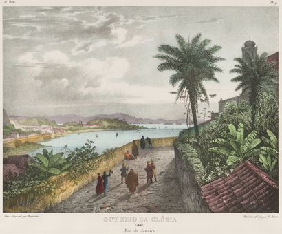 null 3. Two reproductions of color engravings, forming a counterpart,
representing...