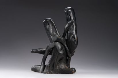 null 48. Alain GIRELLI (born in 1948)
Composition, 1987
Sculpture in blackened wood...