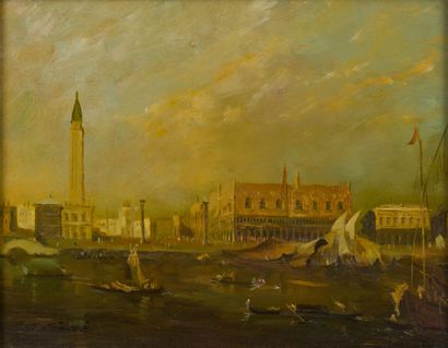 null 15. Modern school of the XX century
The Grand Canal and Saint Mark's Square
Oil...