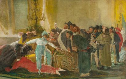 null 9. Francesco NETTI (1832-1894)
Party in a palace
Oil on canvas signed lower...