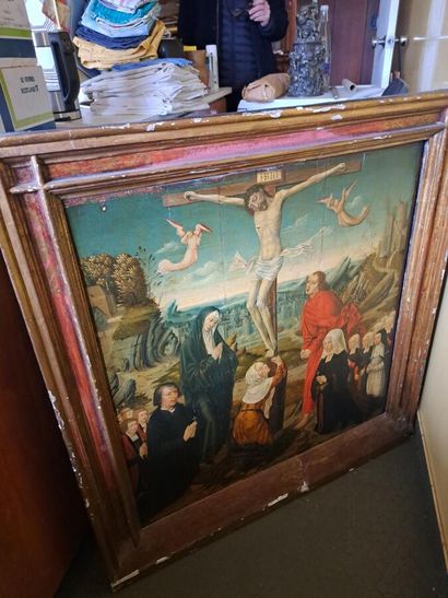 null 1. Atelier d'Adriaen YSENBRANT (circa 1480-1551)
Le Christ au Golgotha entouré...