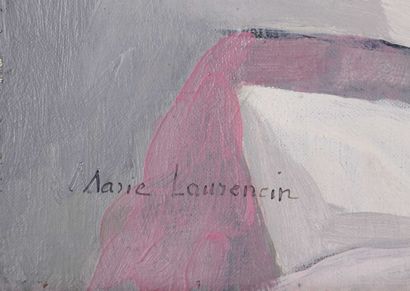 14. Marie LAURENCIN (1883-1956) 14. Marie LAURENCIN (1883-1956)
Jeune fille au chat
Huile...