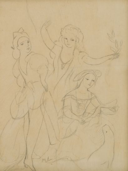 11. MARIE LAURENCIN (1883-1956) 11. MARIE LAURENCIN (1883-1956)
Three young girls...