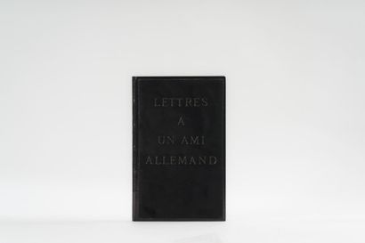 null 79. CAMUS (Albert). 
Lettres à un ami allemand. Paris, Gallimard, 1945, in-12,...