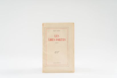 null 128. GIONO (Jean). 
Les Âmes fortes. Roman. Paris, Gallimard, 1949, in-12, broché,...