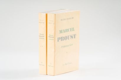 40. BARDÈCHE (Maurice). 
Marcel Proust romancier....