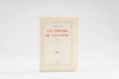 null 37. AYMÉ (Marcel). 
Les Tiroirs de l'inconnu. Paris, Gallimard, 1960, in-8,...