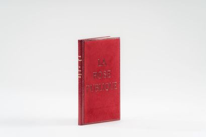 null 112. ÉLUARD (Paul). 
La Rose publique. Paris, Gallimard, 1934, maroquin framboise,...