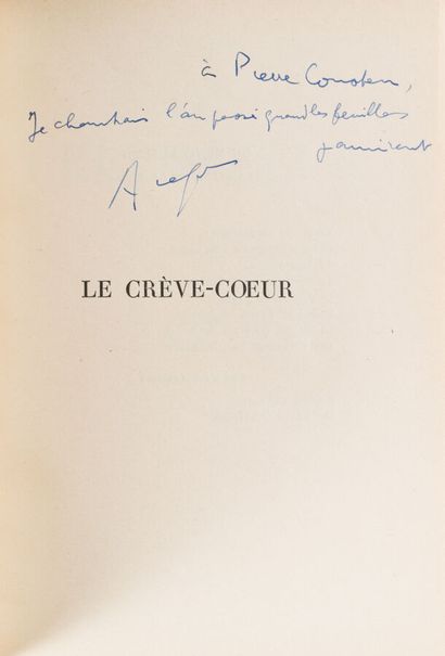 null 19. ARAGON (Louis). 
Le Créve-coeur. Paris, Gallimard, Collection Métamorphoses...