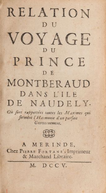null (LESCONVEL). 
Relation du voyage du prince Montberaud dans l'île de Naudely
Merinde...