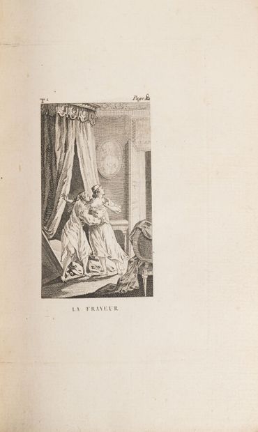 null PARNY. Chevalier de. 
Poetic Opuscules.
Amsterdam. 1779. 2 parts in 1 volume...