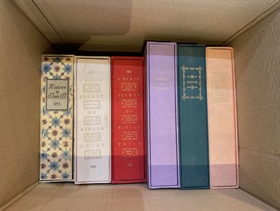 null CURIOSA-EROTICA.
Carton containing 7 interleaved books in cloth covers, including...