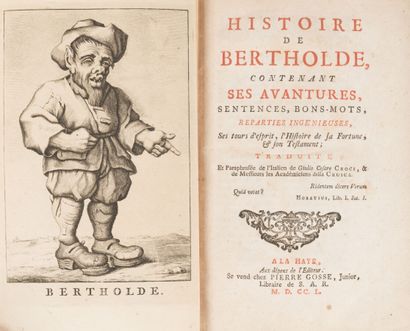 null (CROCE. Giulio Cesare). 
History of Bertholde, containing his adventures, sentences...