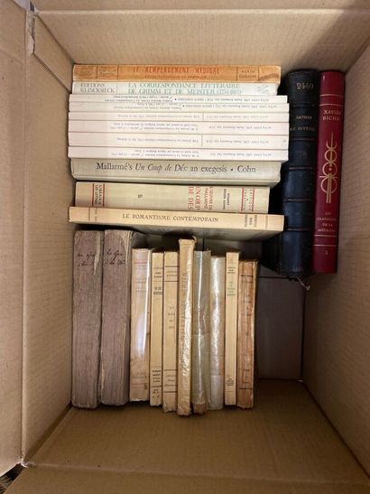null LITERATURE.
Set of two cartons comprising approximately 40 volumes, including...