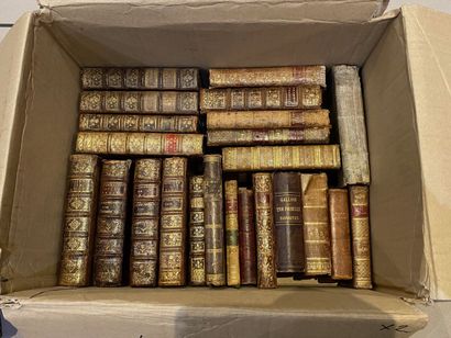 null FRENCH LITERATURE - VARIA. Set of two cartons comprising approximately 40 volumes...