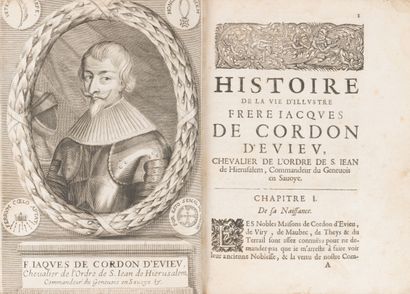 null CALEMARD. Marc-Antoine. 
Histoire de la vie d'illustre F. Iaques de Cordon d'Evieu,...