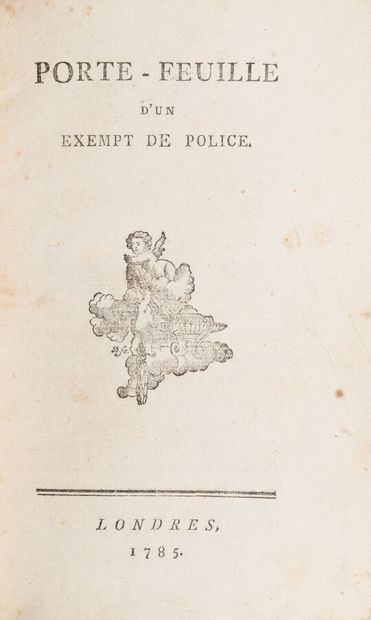 null PORTFOLIO of a Police Exempt. 
London. 1785. 1 volume in-8, 19th century red...