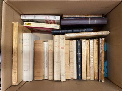 null LITERATURE.
Set of two boxes containing approximately 60 volumes, including...