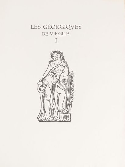 null VIRGILE. 
The Georgics.
Paris. Philippe Gonin. 1937-1943 (L'achevé d'imprimer...