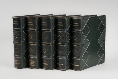 null ROSTAND. Edmond.
OEuvres.
Paris. Pierre Lafitte. 1938 - 1939. 5 volumes in-8,...