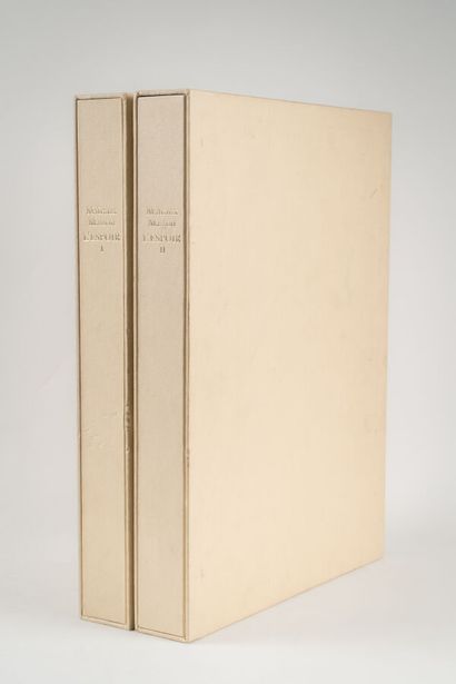 null MALRAUX. André. 
L'Espoir.
Paris. NRF. 1948. 2 volumes in-4 sheets, untrimmed,...