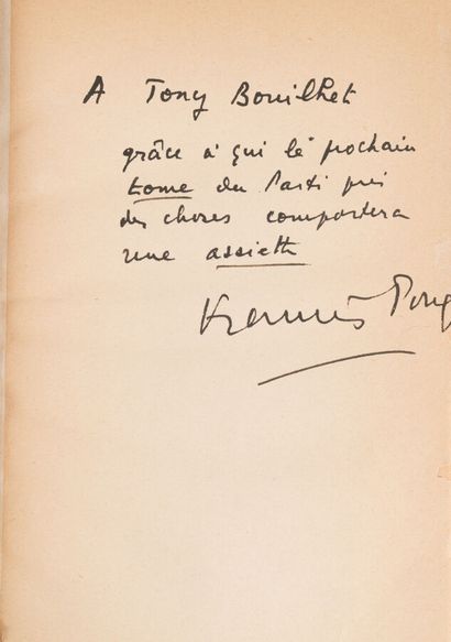 null PONGE. Francis. 
Le parti pris des choses.
Paris: Gallimard. Gallimard (1949)....