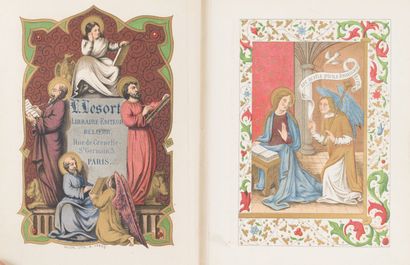 null Heures choisies des dames chrétiennes. 
Paris. Lesort (1860). 1 volume in-12...