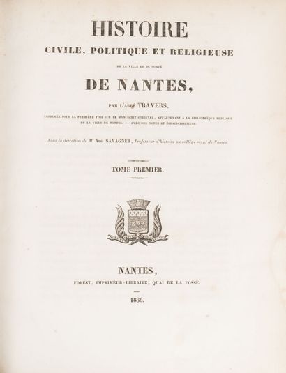 null TRAVERS. Abbé. 
Civil, political and religious history of the city and county...