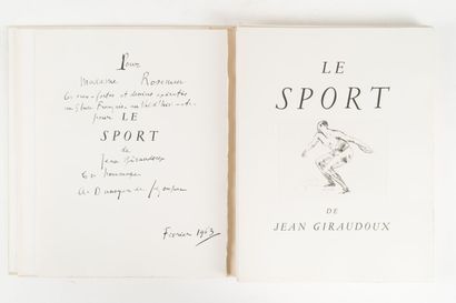 null GIRAUDOUX. Jean. 
Le sport.
Boulogne-sur-Seine. Editions d'Auteuil (1962). 1...