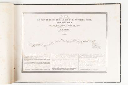 null GOUDRIAAN. 
Map of the rivers Haut and Bas Rhin, Lek and Nouvelle Meuse.
Paris,...