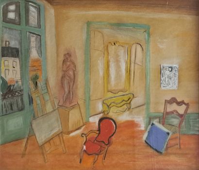 Nina LEBEL (1907-?)
Atelier de Dufy
Pastel...