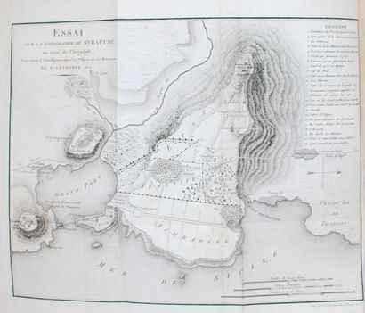 LETRONNE. Jean-Antoine Essai critique sur la topographie de Syracuse, au commencement...