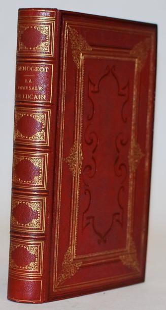 LUCAIN La Pharsale. Paris. Hachette. 1866. 1 volume in-8, plein chagrin rouge XIXe,...